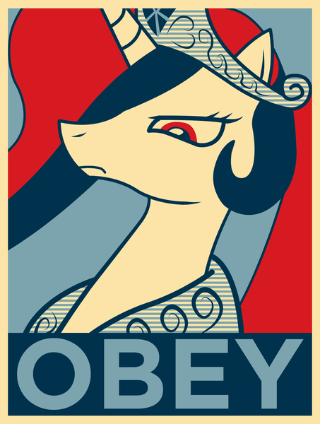 Size: 1378x1826 | Tagged: dead source, safe, artist:equestria-election, derpibooru import, princess celestia, alicorn, pony, artifact, brony history, bust, hope poster, limited palette, obey, portrait, poster, propaganda, shepard fairey, solo