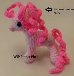 Size: 472x484 | Tagged: safe, artist:mistakenolive, derpibooru import, pinkie pie, pony, amigurumi, crochet, irl, photo, plushie, solo