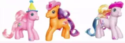 Size: 800x274 | Tagged: derpibooru import, g3, irl, photo, pinkie pie, safe, scootaloo, toola roola, toy