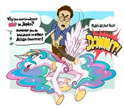 Size: 919x803 | Tagged: artist:gashi-gashi, beating a dead horse, celestiabuse, derpibooru import, engrish, grimdark, japan, jared fogle, jared the subway guy, princess celestia, pun, south park, visual pun