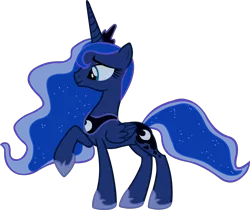 Size: 2000x1676 | Tagged: artist:alexstrazse, derpibooru import, luna eclipsed, princess luna, raised hoof, safe, simple background, solo, transparent background, vector