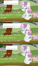 Size: 1280x2181 | Tagged: artist:dtcx97, ask, ask post-crusade, derpibooru import, glasses, post-crusade, safe, sweetie belle, tumblr