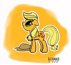 Size: 646x587 | Tagged: safe, artist:vsabbath, derpibooru import, applejack, earth pony, pony, solo