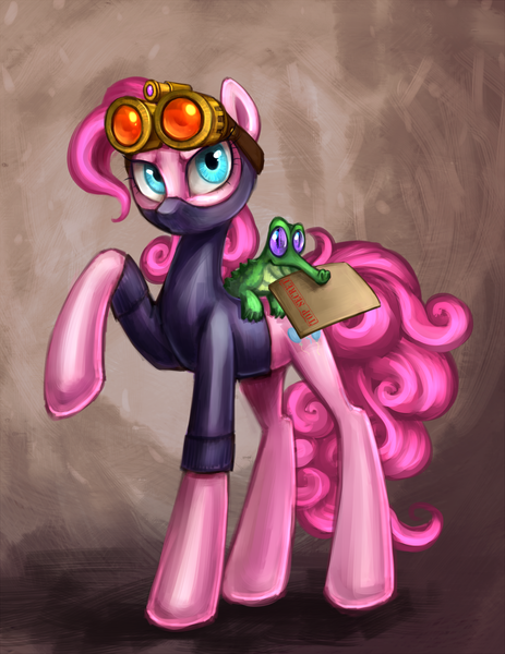 Size: 1542x2000 | Tagged: artist:nyarmarr, derpibooru import, pinkie pie, pinkie spy, pinkie spy, safe, spoiler:s03, spy, the crystal empire