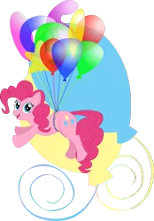 Size: 966x1391 | Tagged: artist:jacksoncobalt, balloon, derpibooru import, pinkie pie, safe, solo, then watch her balloons lift her up to the sky