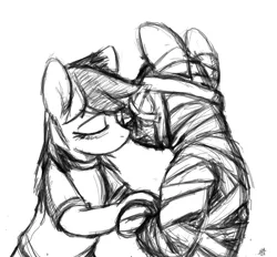 Size: 2800x2600 | Tagged: artist:gordonfreeguy, bandage pony, bandy, bandydash, derpibooru import, hard knocks, kissing, rainbow dash, safe