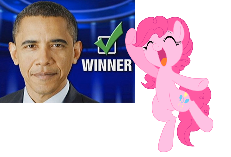 Size: 760x517 | Tagged: american presidents, barack obama, check, derpibooru import, photo, pinkie pie, politics, presidential elections 2012, safe