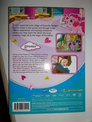 Size: 1944x2592 | Tagged: safe, derpibooru import, big macintosh, fluttershy, pinkie pie, spike, twilight sparkle, earth pony, pony, dvd, male, photo, singapore, stallion