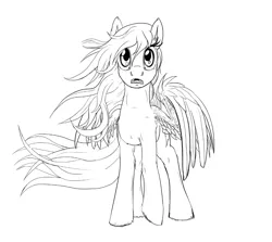 Size: 882x788 | Tagged: artist:tsitra360, derpibooru import, lineart, monochrome, rainbow dash, safe, solo