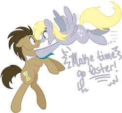 Size: 1261x1158 | Tagged: safe, artist:cluttercluster, derpibooru import, derpy hooves, doctor whooves, time turner, pegasus, pony, female, mare