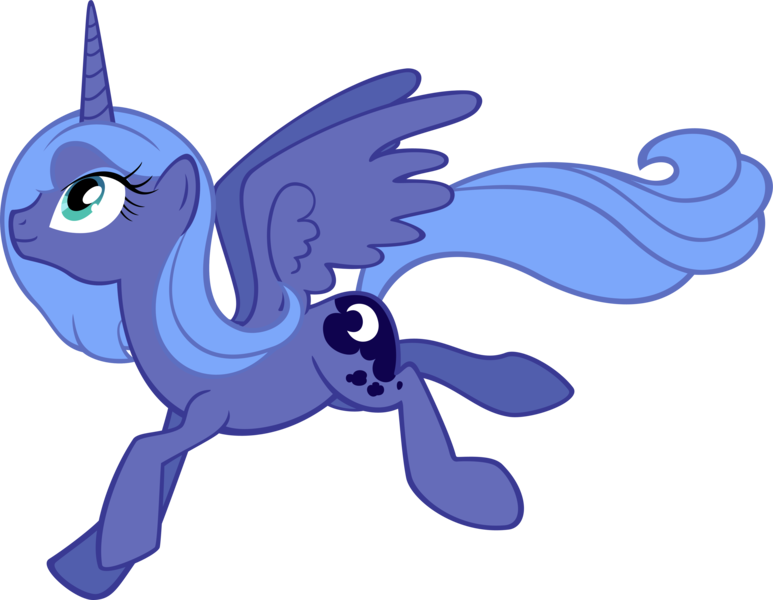 Size: 4891x3795 | Tagged: artist:moongazeponies, derpibooru import, leaping, princess luna, s1 luna, safe, simple background, solo, transparent background, vector