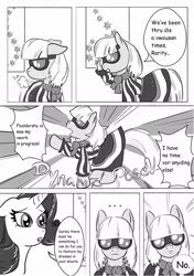 Size: 756x1075 | Tagged: artist:kyokimute, comic, derpibooru import, dynamic pose, photo finish, photo secret, rarity, safe