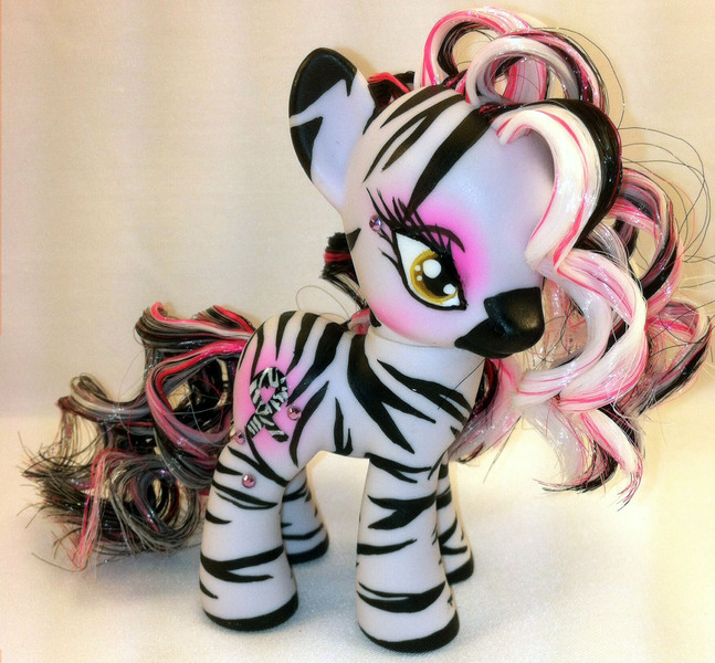 Size: 1401x1299 | Tagged: safe, artist:seraph-lena, derpibooru import, oc, unofficial characters only, zebra, brushable, custom, irl, photo, solo, toy