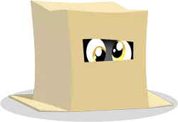 Size: 6000x4131 | Tagged: dead source, safe, artist:cooltomorrowkid, derpibooru import, derpy hooves, pegasus, pony, absurd resolution, box, cute, female, gameloft, hiding, mare, pony in a box, simple background, solo, transparent background, vector