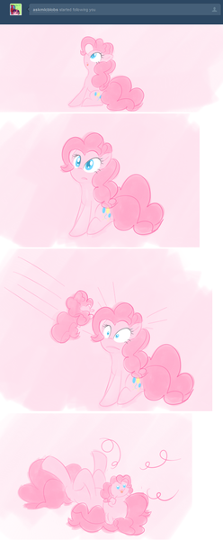 Size: 628x1522 | Tagged: artist:bambooharvester, ask, chubbie, derpibooru import, pinkie pie replies, safe, self ponidox, tumblr