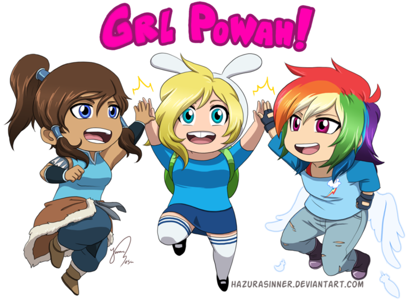 Size: 1024x751 | Tagged: adventure time, artist:hazurasinner, converse, crossover, derpibooru import, feminism, fionna, humanized, korra, rainbow dash, rule 63, safe, shoes, the legend of korra