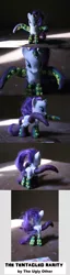 Size: 943x3696 | Tagged: safe, artist:theuglyother, derpibooru import, rarity, pony, brushable, custom, irl, photo, tentacles, toy, wat