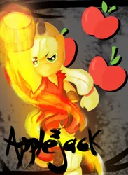 Size: 900x1230 | Tagged: applejack, artist:evangel-rising, crossover, derpibooru import, fighting gloves, karate, ken masters, safe, shoryuken, street fighter