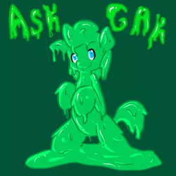 Size: 800x800 | Tagged: ask, ask gak, derpibooru import, gak, gakpony, goo pony, meme, meta, oc, original species, ponified, safe, tumblr, unofficial characters only