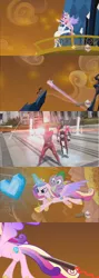 Size: 640x1800 | Tagged: comic, crossover, derpibooru import, edit, edited screencap, epic wife tossing, fastball special, hub logo, kamen rider, kamen rider decade, kamen rider den-o, king sombra, momotaros, onore decade, princess cadance, screencap, screencap comic, shining armor, spike, suggestive, the crystal empire, this will end in pain