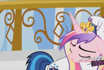 Size: 400x270 | Tagged: safe, derpibooru import, screencap, princess cadance, shining armor, pony, unicorn, the crystal empire, animated, female, horn crystals, magic suppression, male, mare, out of context, stallion