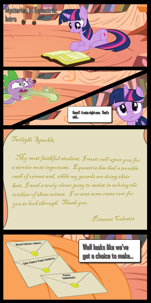 Size: 1500x3000 | Tagged: artist:lightningtumble, comic, derpibooru import, mysteries of equestria, safe, spike, twilight sparkle