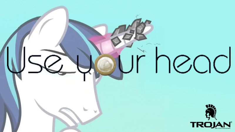 Size: 800x450 | Tagged: suggestive, derpibooru import, edit, edited screencap, screencap, shining armor, pony, the crystal empire, horn crystals, meme, solo, trojan