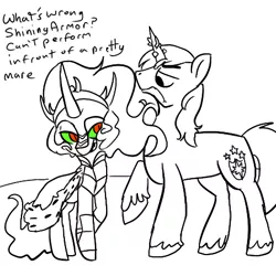 Size: 450x450 | Tagged: artist:mt, derpibooru import, king sombra, queen umbra, rule 63, safe, shining armor, the crystal empire