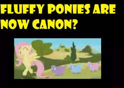 Size: 640x453 | Tagged: safe, derpibooru import, edit, edited screencap, screencap, fluttershy, crystal pony, fluffy pony, pony, the crystal empire, bipedal, meme, the ballad of the crystal empire, tiny ewes, yellow words
