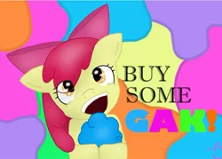 Size: 889x637 | Tagged: apple bloom, artist:captainawesometastic, buy some apples, derpibooru import, exploitable meme, gak, meme, safe