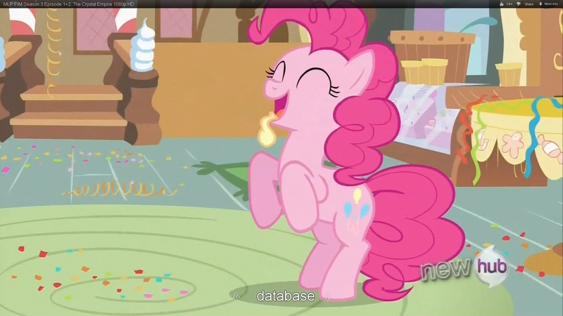 Size: 1920x1080 | Tagged: balloon, derpibooru import, pinkie pie, safe, screencap, youtube caption