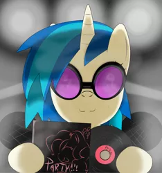 Size: 1050x1120 | Tagged: safe, artist:hoyeechun, derpibooru import, pinkie pie, vinyl scratch, record