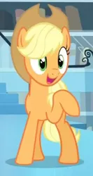 Size: 352x663 | Tagged: applejack, derpibooru import, safe, screencap, the crystal empire