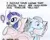 Size: 500x401 | Tagged: suggestive, artist:el-yeguero, derpibooru import, night knight, rarity, crystal pony, pony, unicorn, g4, the crystal empire, aftersex, bed, blushing, double entendre, female, glowing horn, horn, image, implied sex, innuendo, jpeg, levitation, magic, male, mare, mirror, my little pony, pillow, pun, rariknight, shipping, stallion, straight, telekinesis, traditional art