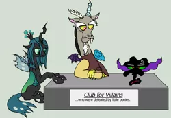 Size: 800x551 | Tagged: artist:dragonblood6400, derpibooru import, discord, king sombra, queen chrysalis, safe, umbrum