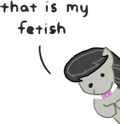 Size: 500x518 | Tagged: artist:thatpony, derpibooru import, dialogue, fetish, octavia melody, safe, simple background, solo, that is my fetish, transparent background