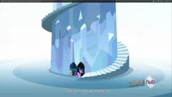 Size: 1920x1080 | Tagged: safe, derpibooru import, screencap, spike, twilight sparkle, the crystal empire, youtube caption