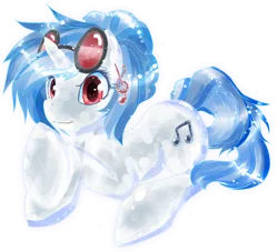 Size: 800x727 | Tagged: safe, artist:chatt3rbox, derpibooru import, vinyl scratch, crystal pony, pony, crystallized