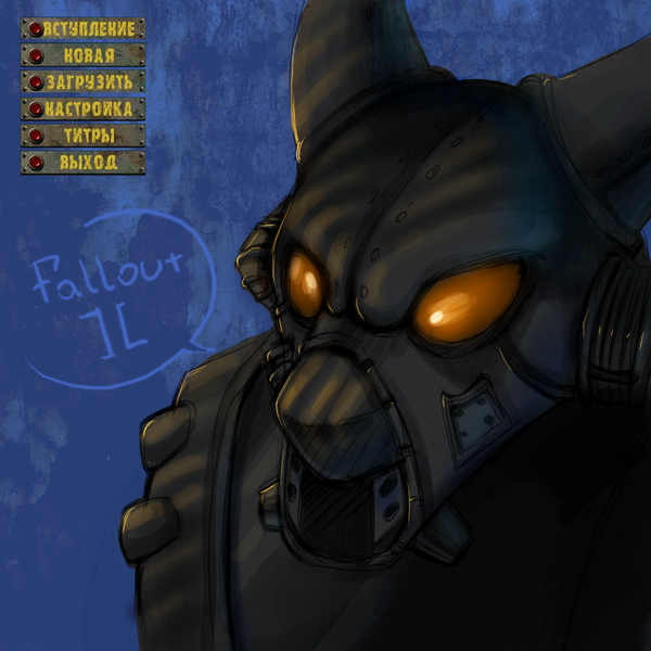 Size: 1000x1000 | Tagged: advanced power armor, armor, artist:limreiart, derpibooru import, enclave, fallout, fallout 2, ponified, power armor, powered exoskeleton, russian, safe, solo