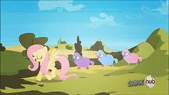 Size: 245x138 | Tagged: safe, derpibooru import, screencap, fluttershy, pony, sheep, the crystal empire, animated, bipedal, ewe, tiny ewes