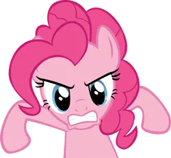 Size: 900x836 | Tagged: angry, artist:nethear, cute, derpibooru import, gritted teeth, madorable, pinkie pie, rage, safe, simple background, transparent background, vector
