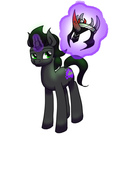 Size: 774x1032 | Tagged: safe, artist:22bubble-eyes22, derpibooru import, king sombra, pony, unicorn, crown, glowing horn, helmet, horn, horn guard, illusion, image, jewelry, levitation, magic, male, png, regalia, simple background, solo, sombra horn, sombra's cutie mark, stallion, telekinesis, transparent background, young sombra, younger, younger sombra