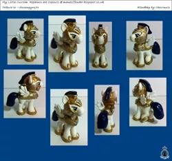 Size: 1166x1091 | Tagged: safe, artist:moczel, derpibooru import, pony, custom, irl, photo, royal guard, toy