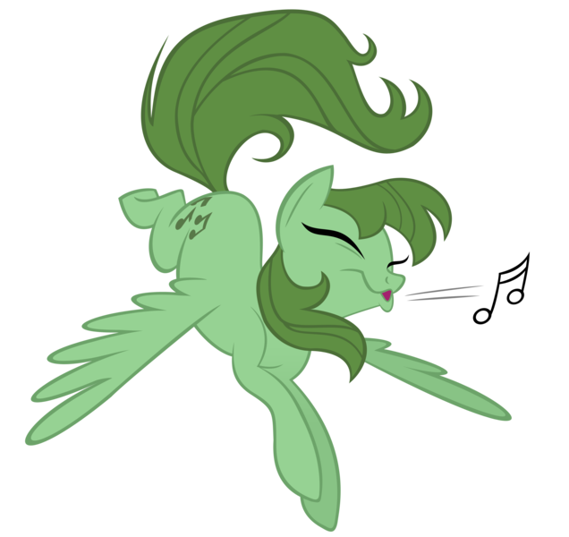 Size: 3000x2831 | Tagged: dead source, safe, artist:draikjack, artist:lauren faust, derpibooru import, medley, pegasus, pony, bow, eyes closed, flying, g1, g1 to g4, generation leap, music notes, simple background, solo, tail bow, transparent background, vector, whistling