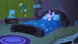 Size: 8500x4781 | Tagged: absurd resolution, artist:pozdn9k, bed, derpibooru import, safe, sleeping, twilight sparkle, vector