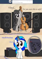 Size: 1100x1519 | Tagged: artist:abaddon41, ask, comic, derpibooru import, octavia melody, safe, tumblr, vinyl scratch