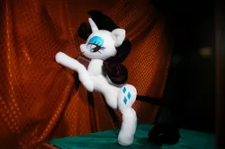 Size: 3008x2000 | Tagged: artist:oblitor, bedroom eyes, derpibooru import, doll, irl, photo, plushie, rarity, safe, toy