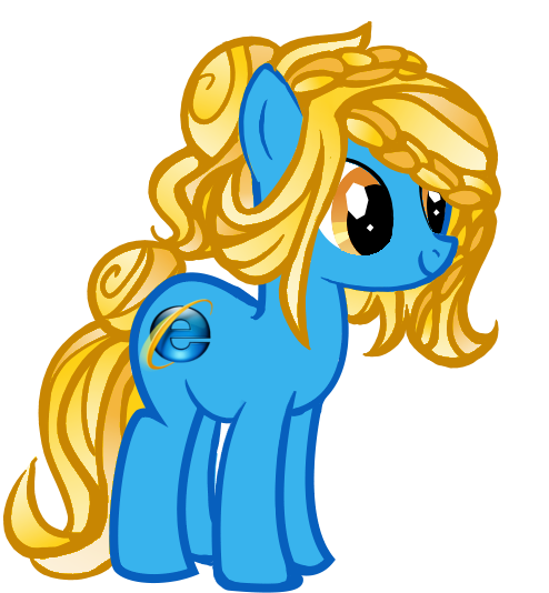 Size: 494x534 | Tagged: safe, artist:ask-firefox, artist:marytheechidna, derpibooru import, oc, oc:internet explorer, unofficial characters only, crystal pony, earth pony, pony, browser ponies, crystallized, internet browser, internet explorer, solo
