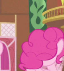 Size: 360x400 | Tagged: animated, cropped, derpibooru import, edit, edited screencap, g3, g4 to g3, generation leap, pinkie blind, pinkie pie, rapeface, screencap, special eyes, spoiler:s03, suggestive, too many pinkie pies