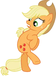 Size: 7430x9930 | Tagged: absurd resolution, applejack, artist:emedina13, bipedal, derpibooru import, safe, simple background, solo, the crystal empire, transparent background, vector